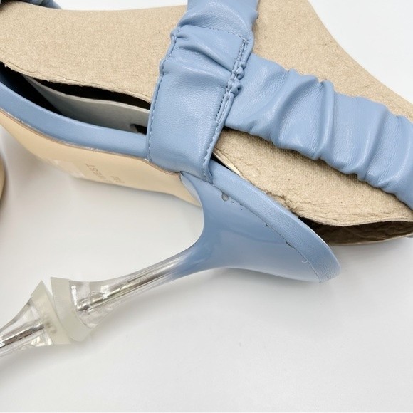 Nine West Womens Zuzie Light Blue Faux Vegan Leather Barbie Sandals Heels Size 6 - Picture 10 of 16